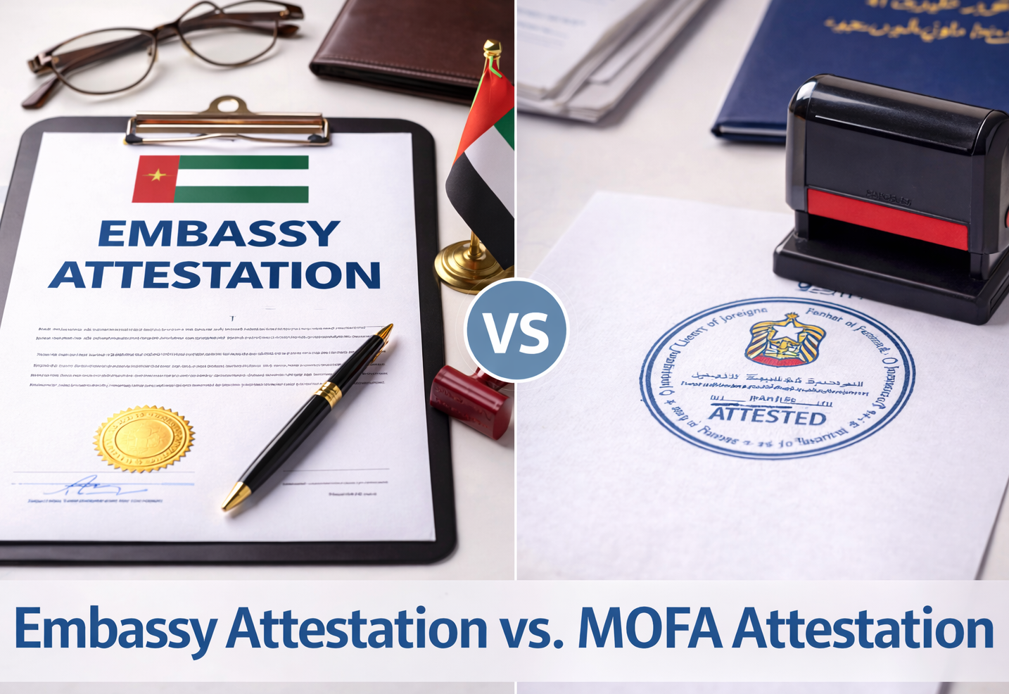 Difference Between Embassy Attestation and MOFA Attestation