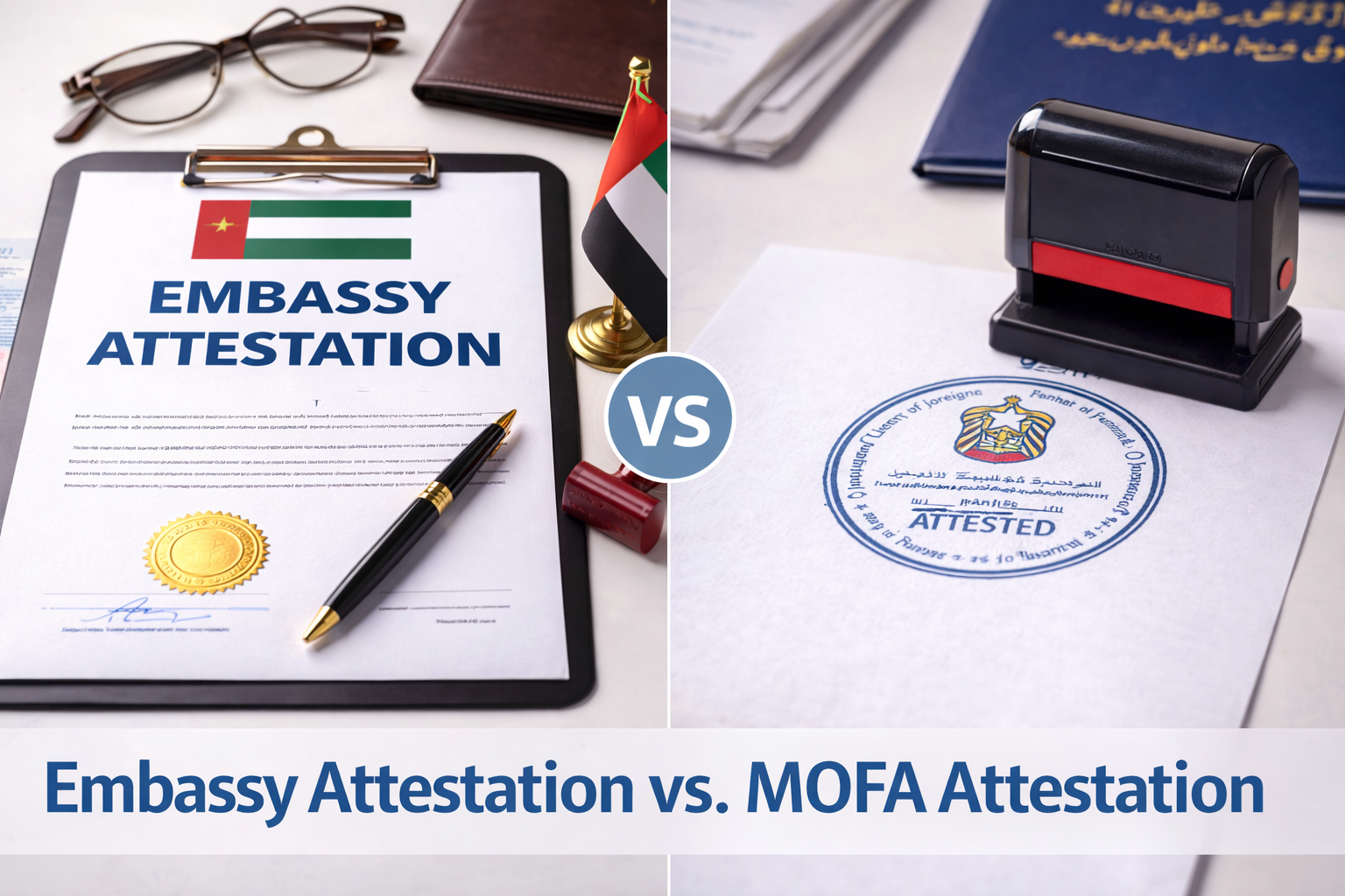 Difference Between Embassy Attestation and MOFA Attestation